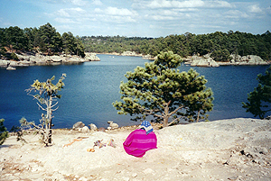 Tarahumara woman at Lake Arareko