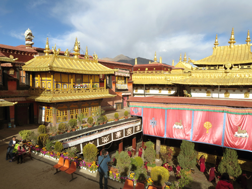 Courtyard of Jokhang Temple Courtyard of Jokhang Temple