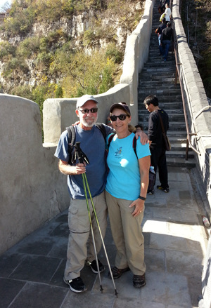 Lee & Ellen Klein at the Juyong Pass of the Great Wall