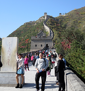 Visitors at the Juyong Pass of the Great Wall