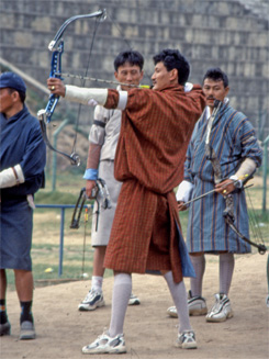 Archery is the national sport of Bhutan