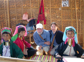 "Long-necked" women of the Padaung tribe at Inle Lake, Myanmar