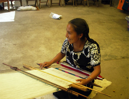 Weaver in Chiapas