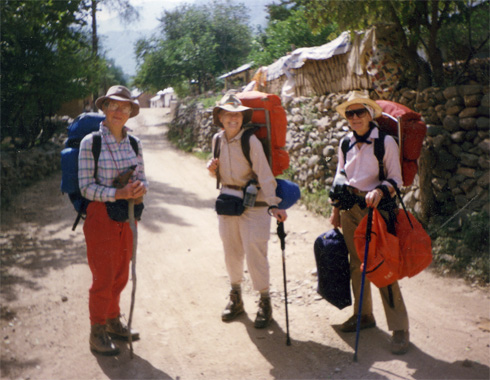 The "three caballeras" in the small town of Urique in the bottom of Copper Canyon.