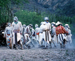 Tarahumara men celebrate Easter in Mexico's Copper Canyon