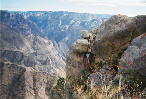 View of Copper Canyon near Batopilas