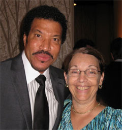 California Native's Ellen Klein and singer Lionel Richie California Native's Ellen Klein and singer Lionel Richie