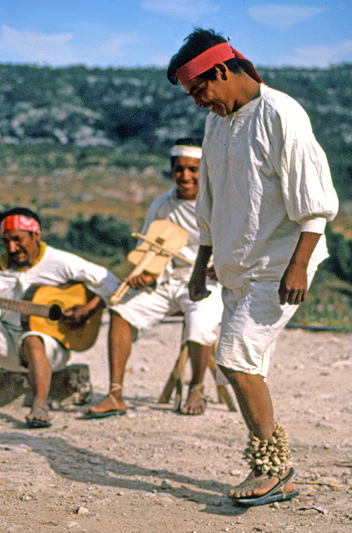 Tarhumara men demonstrating traditional dances