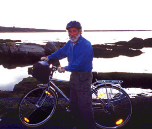 California Native president Lee Klein bicycling through Ireland. i bike 1