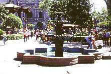 Plaza outside the Chihuahua Cathedral near Copper Canyon