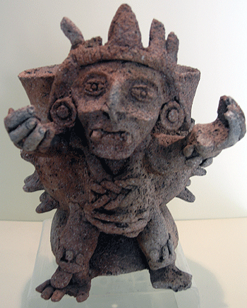 Mayan god statue
