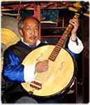 China, Yunan Province, Naxi musician in Lijiang