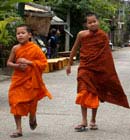 Young monks in Laos